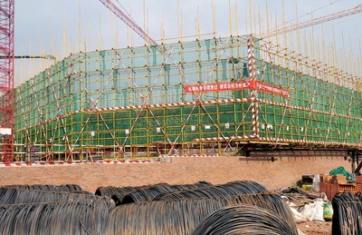 榮縣首個市民健身中心年底竣工，工程建設穩步推進