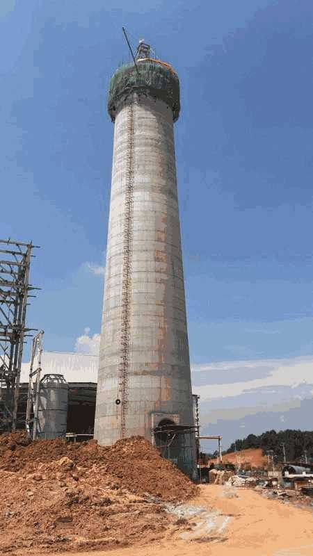 淮北新建80米磚煙筒 現代工程建設的技術與意義